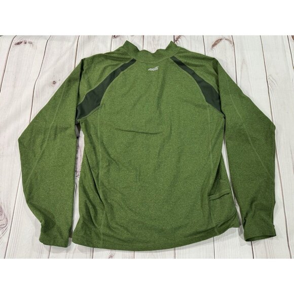 AVIA Men's Long Sleeve Shirt Size Medium Green Activewear Quarter Zip Up - Picture 4 of 5